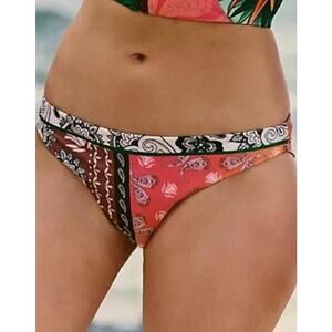 Agua Bendita Lola Cipres Low Rise Bikini Bottom Size Medium NWT
